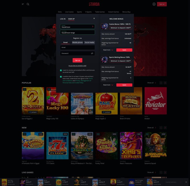 Starda Casino Erfahrungen: No Deposit Bonus und Casino App in Deutschland - overview